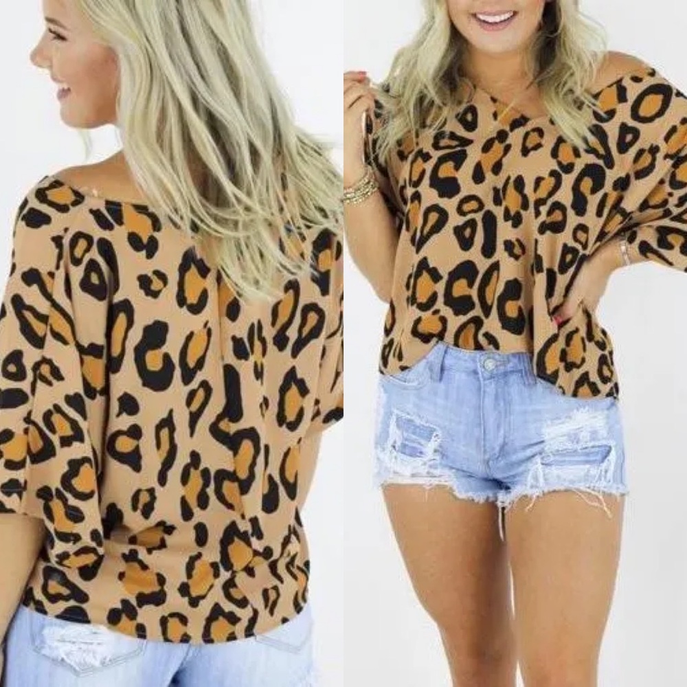 SOLD Boutique Leopard Top